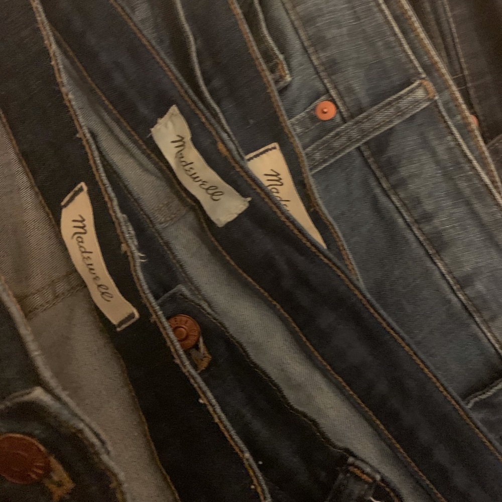 Lot of 7 pairs of Madewell High Rise Skinny Jeans. - Picture 2 of 3